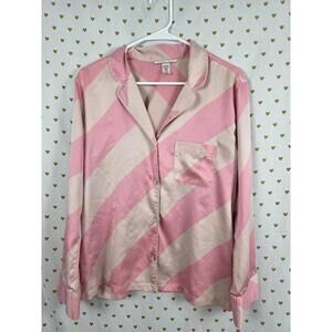 Victorias secret small striped long sleeve sleep top pajamas